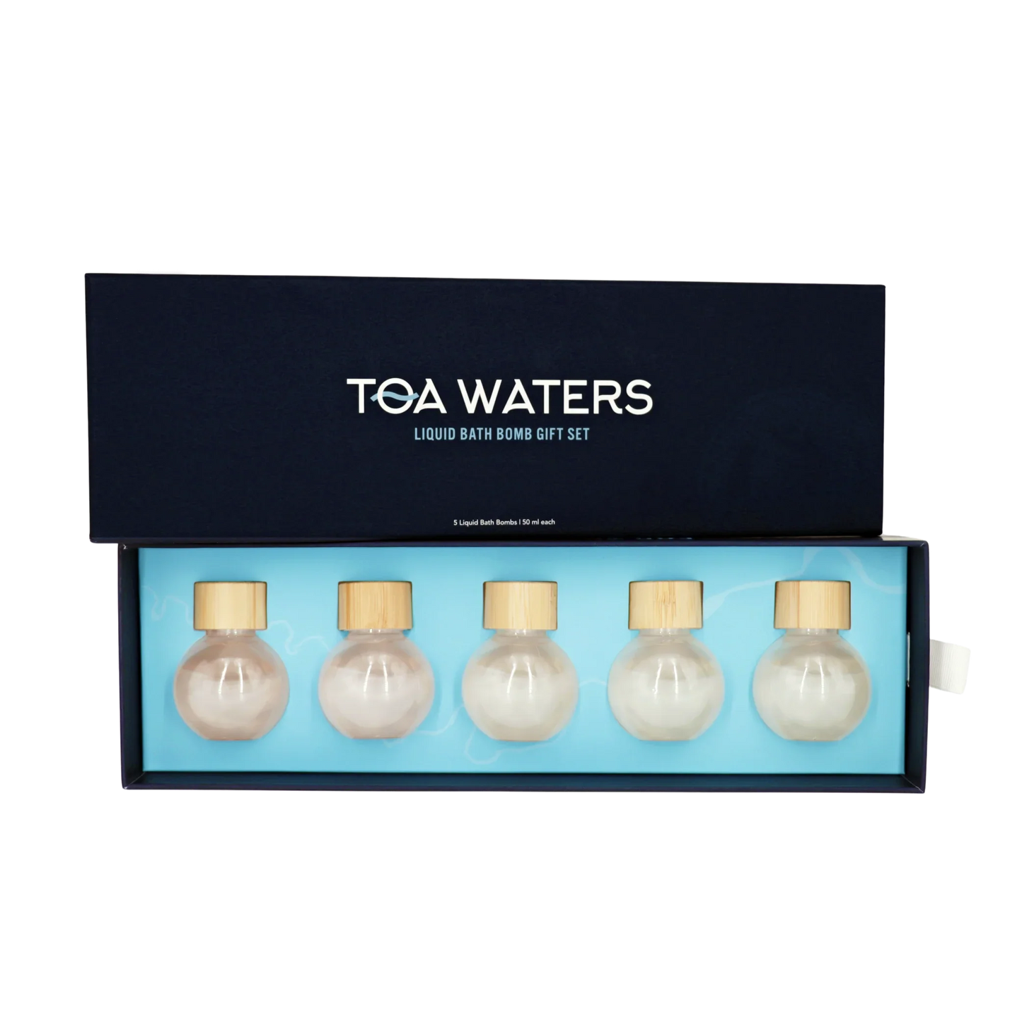 Liquid Bath Bomb Gift Set - 5 Organic Vegan Bath Soaks