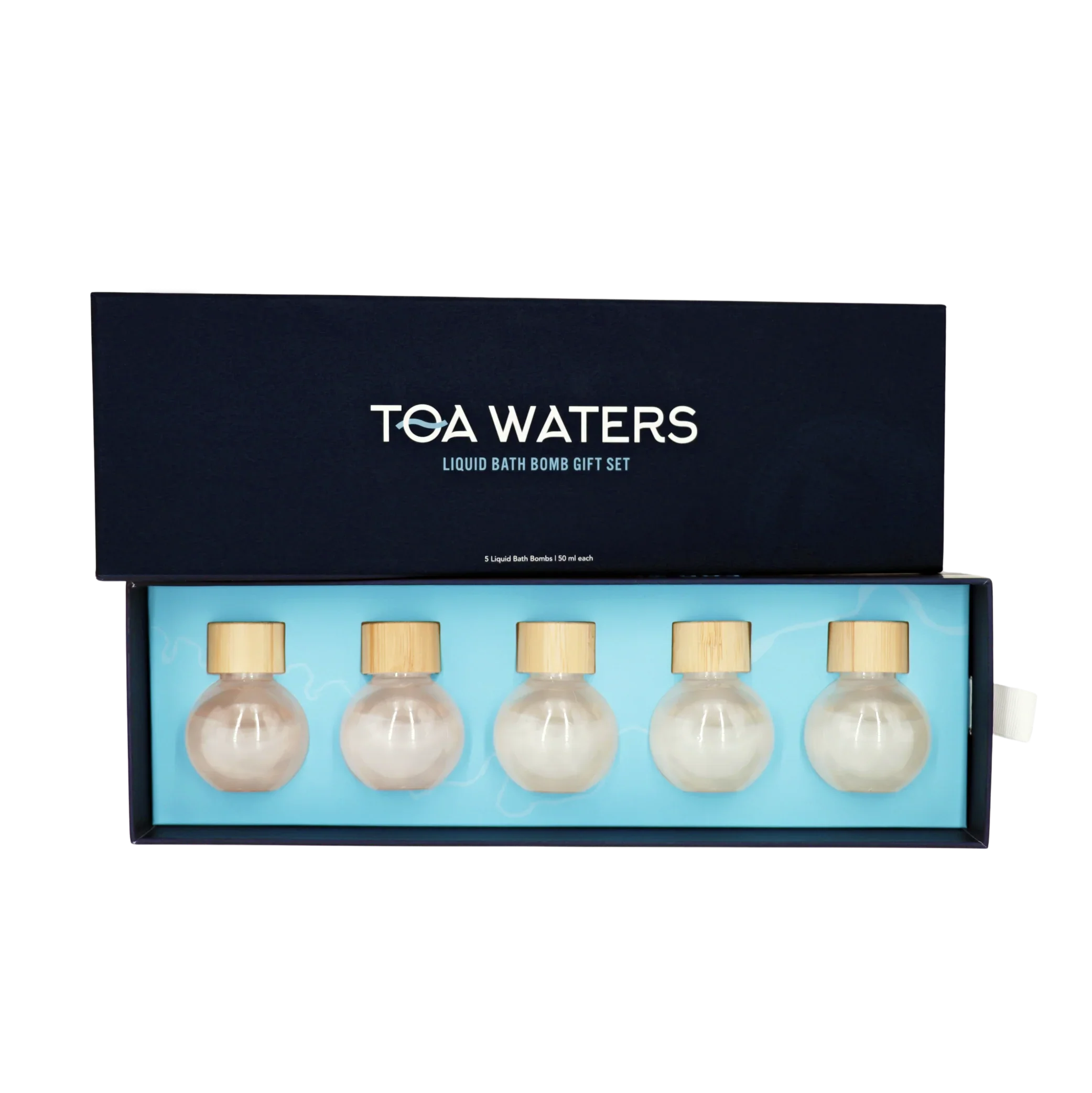 Liquid Bath Bomb Gift Set - 5 Organic Vegan Bath Soaks