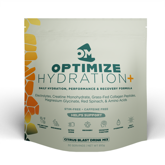 Optimize Hydration+ Electrolyte Powder with Creatine & Collagen - 30 Day Supply