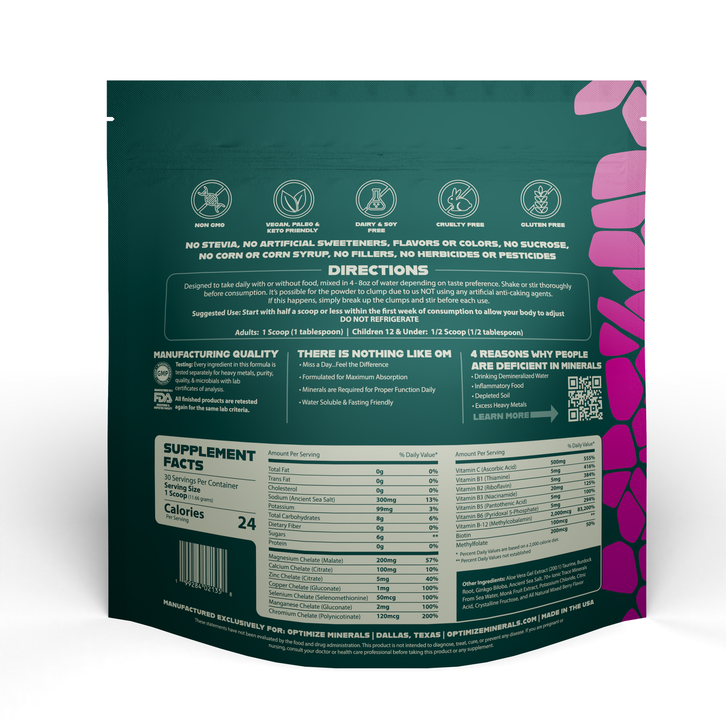 Optimize Minerals - Ionic Trace Minerals & Electrolytes Powder (30 Day Supply)