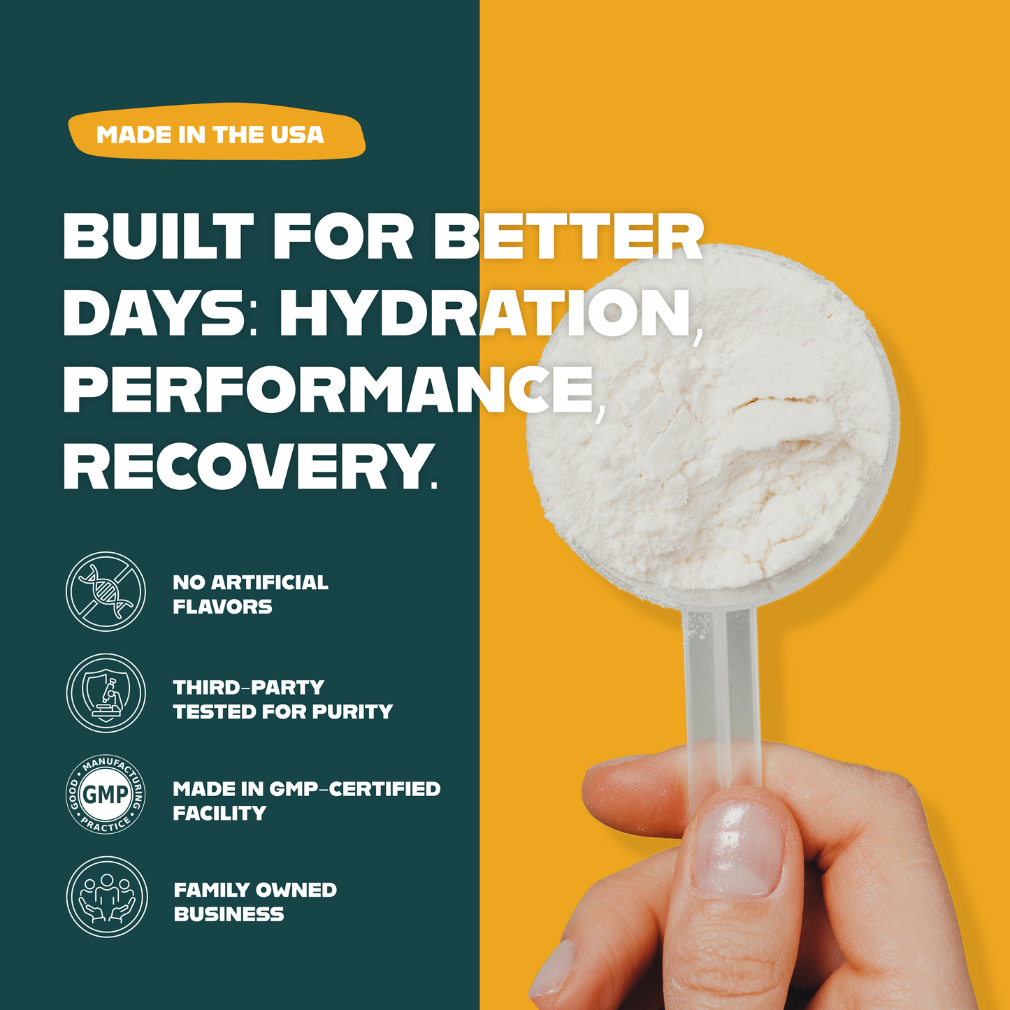 Optimize Hydration+ Electrolyte Powder with Creatine & Collagen - 30 Day Supply