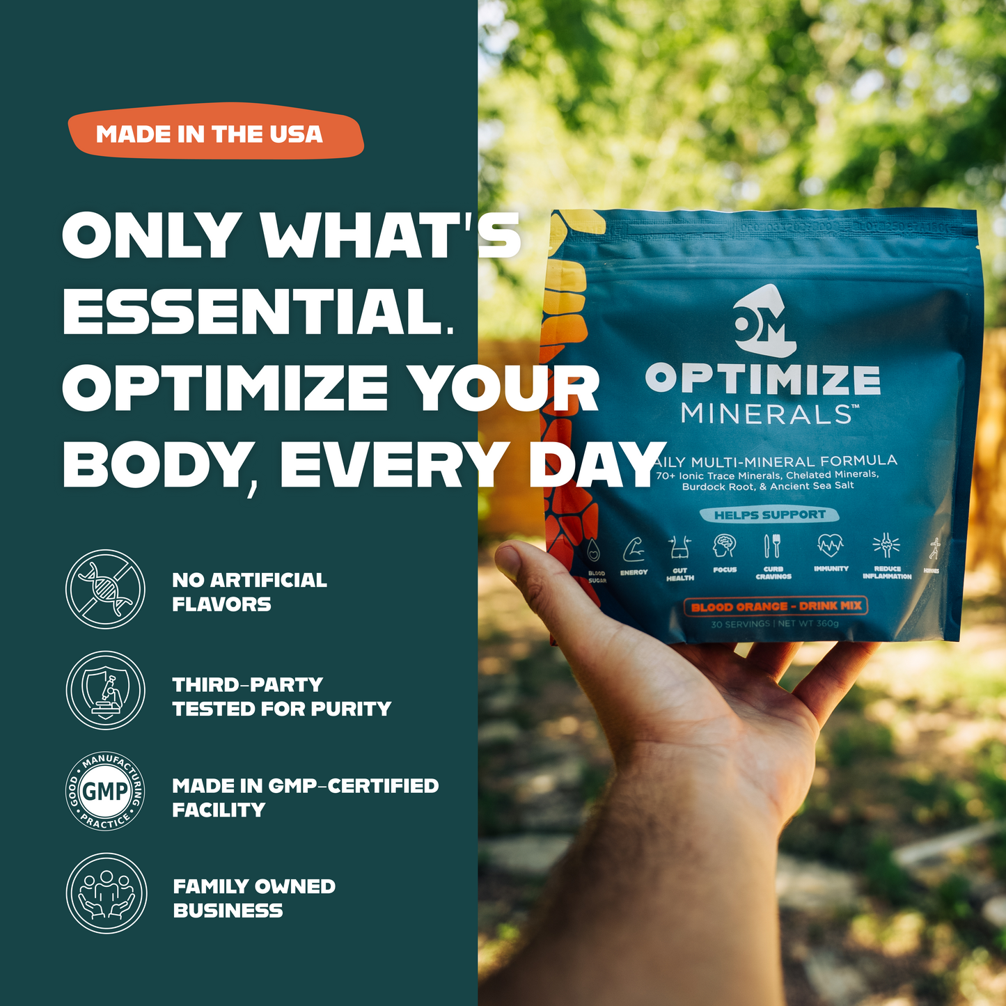 Optimize Minerals - Ionic Trace Minerals & Electrolytes Powder (30 Day Supply)