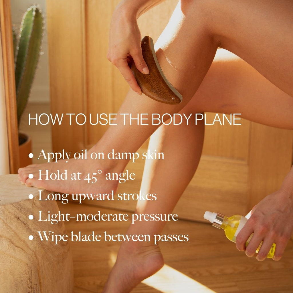 Body Plane Set - Exfoliating Tool + Body Oil Gift Set