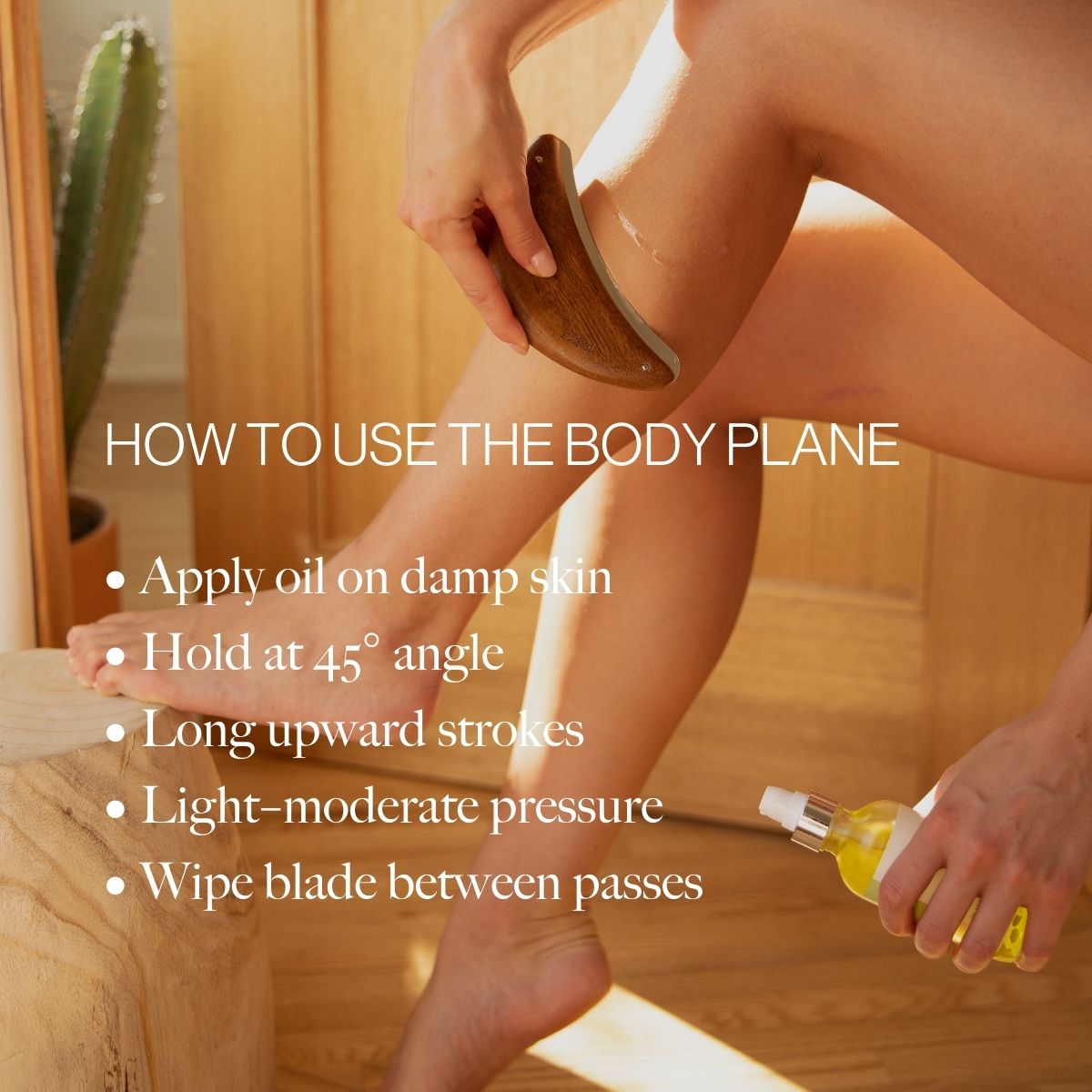 Body Plane Set - Exfoliating Tool + Body Oil Gift Set