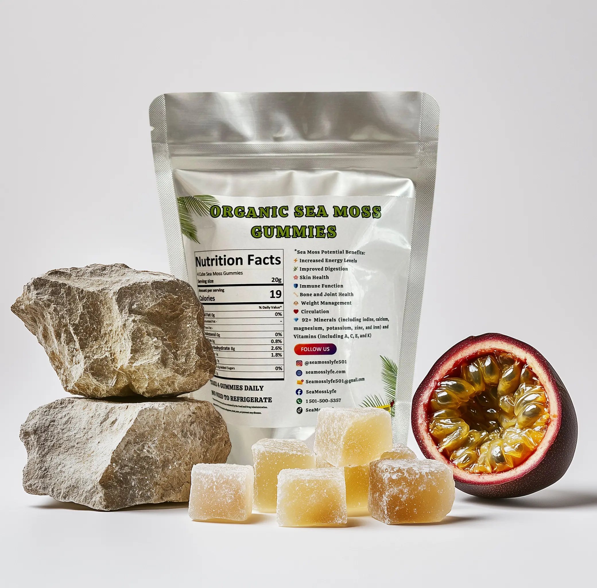 Tropical Tides Sea Moss Gummies - 120 Count 30-Day Supply