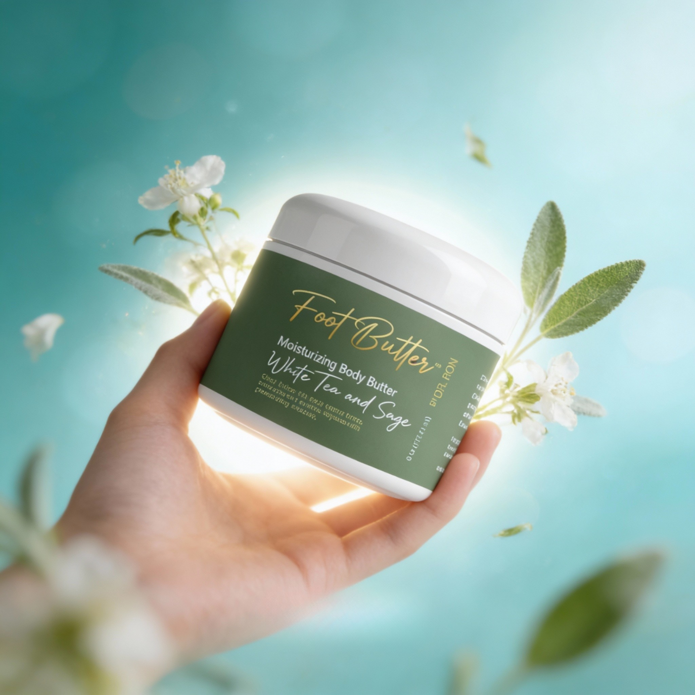 White Tea and Sage Moisturizing Body Butter 6oz