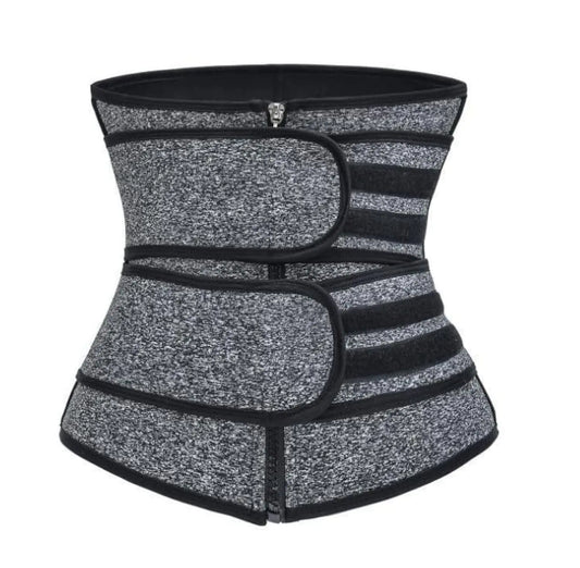 Workout Waist Support Belt with Zipper - Compression Band