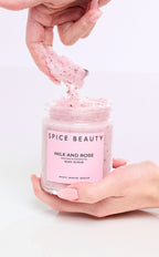Milk & Rose Exfoliating Body Scrub | Hydrating Goat Milk & Coconut Oil Scrub