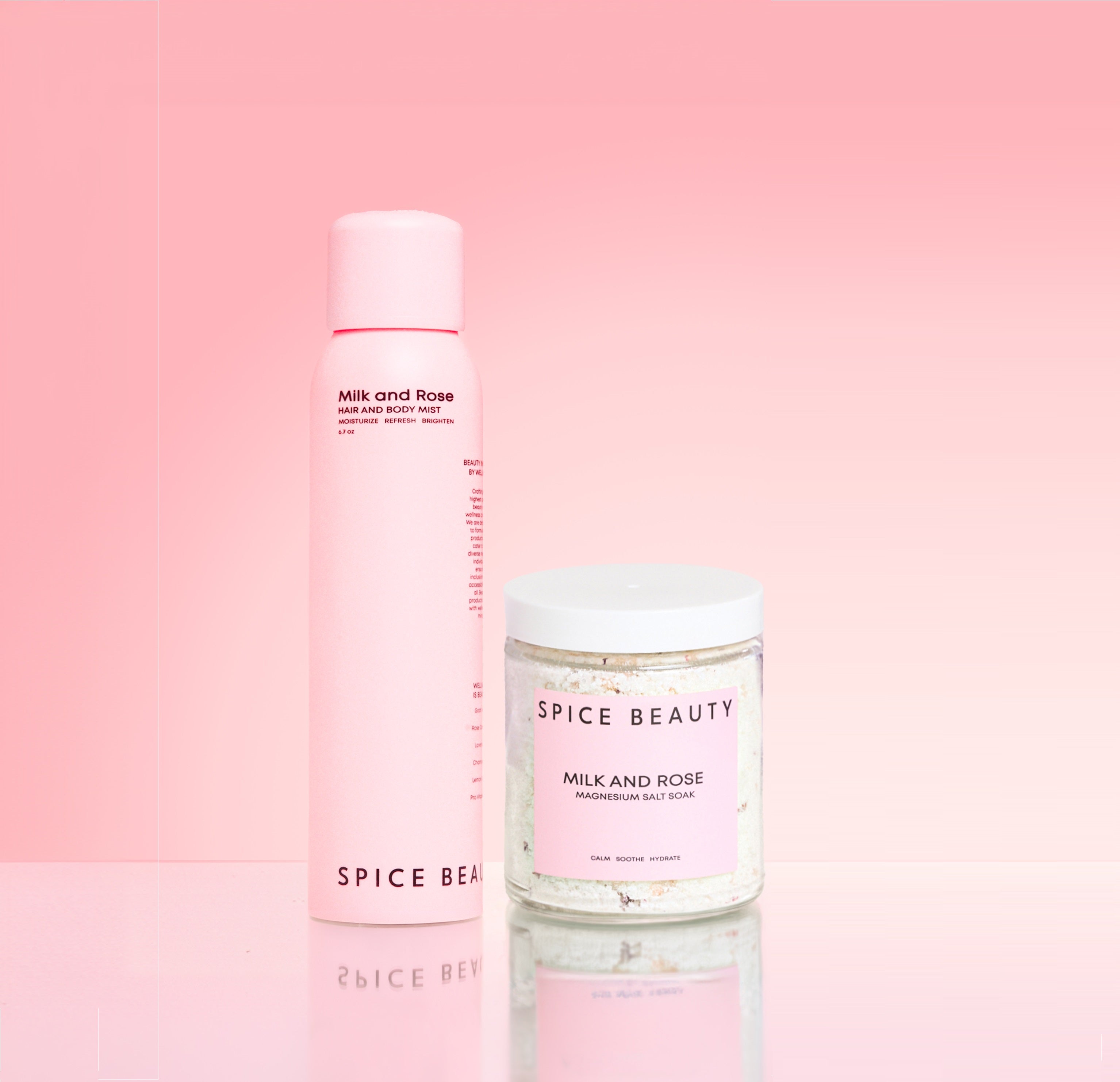 Bath & Scent Duo | Magnesium Bath Soak & Rose Body Mist Set