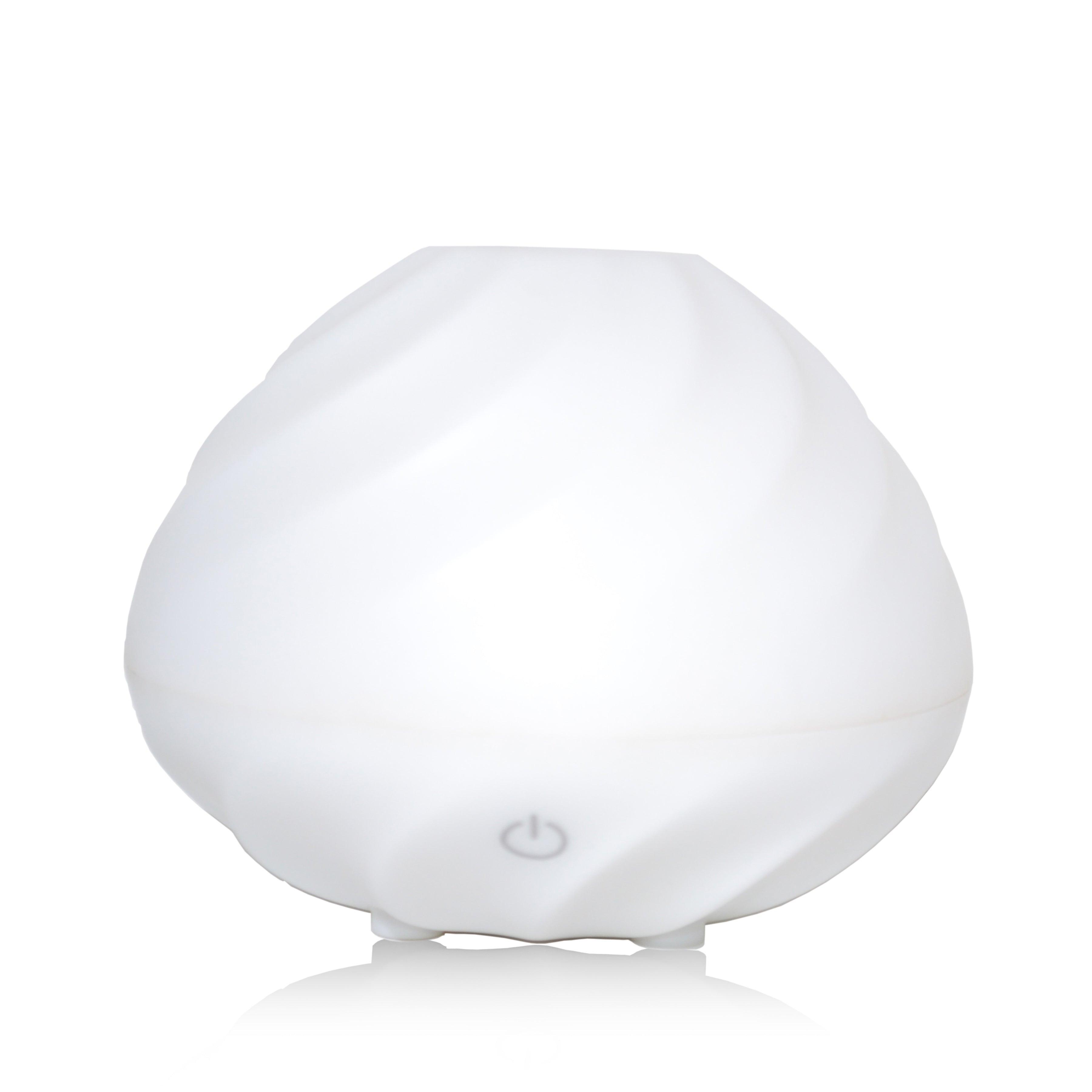 Swirl Aromatherapy Essential Oil Diffuser with LED Lights - Includes Lavender Oil