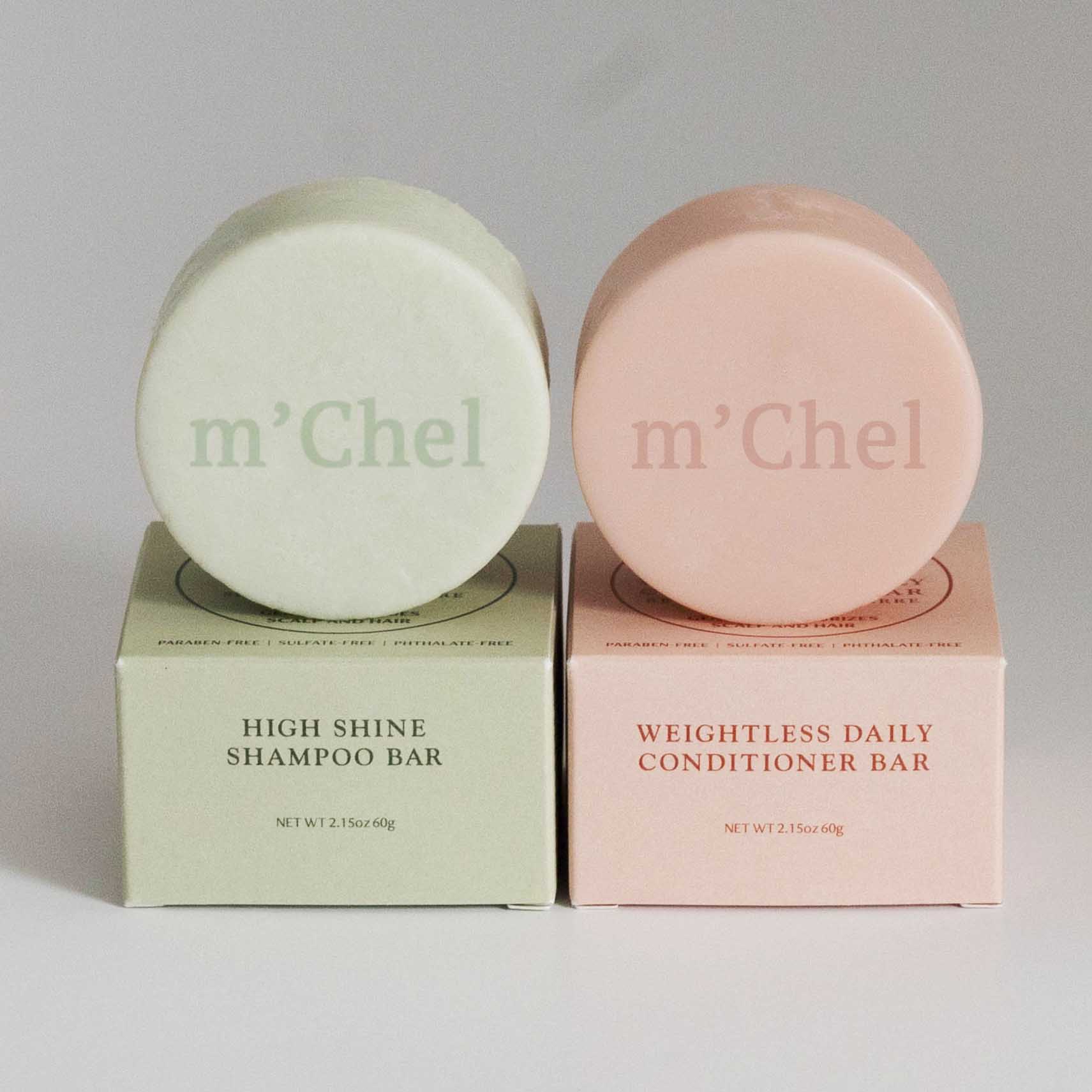 High Shine Shampoo + Weightless Daily Conditioner Bar Bundle