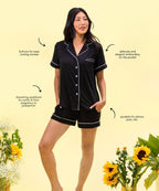 Sunflower Motherhood Short Mama Pajamas - Maternity & Nursing PJs
