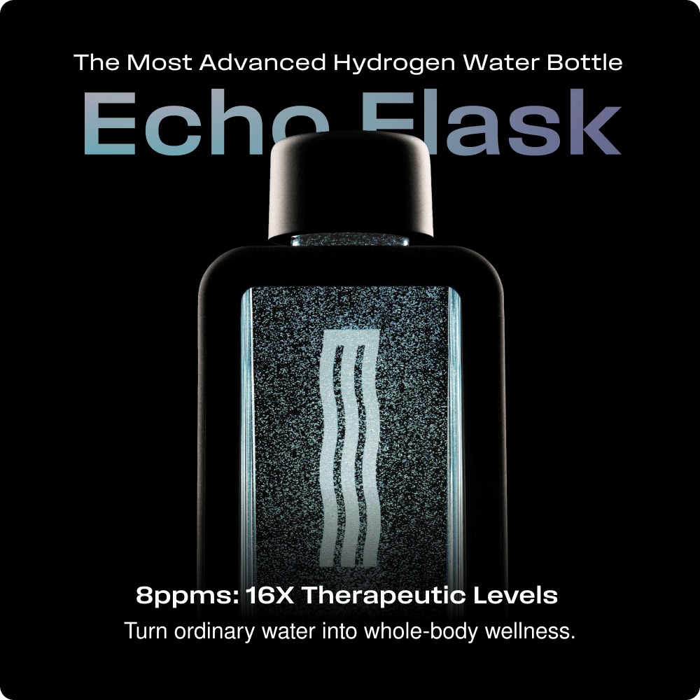 ECHO Flask Hydrogen Water Bottle - 8 PPM Molecular Hydrogen Generator