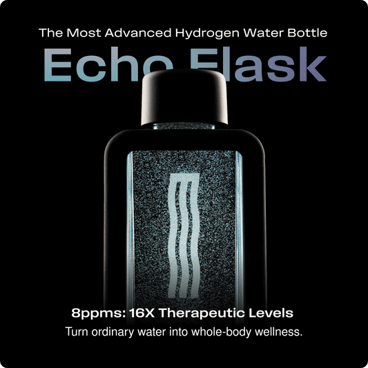 ECHO Flask Hydrogen Water Bottle - 8 PPM Molecular Hydrogen Generator