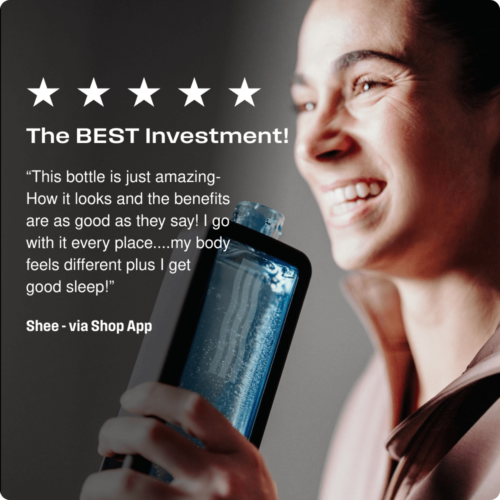 ECHO Flask Hydrogen Water Bottle - 8 PPM Molecular Hydrogen Generator