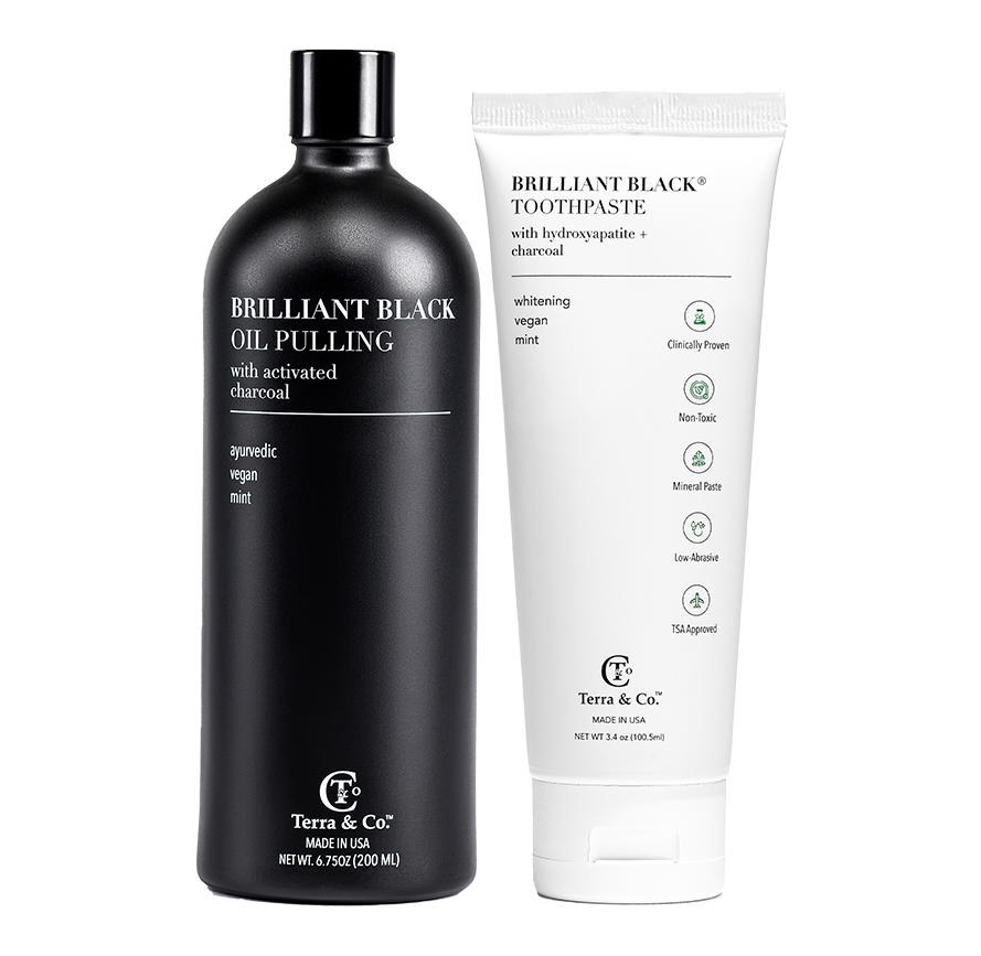 Brilliant Black Oil Pulling Ayurvedic Mouthwash