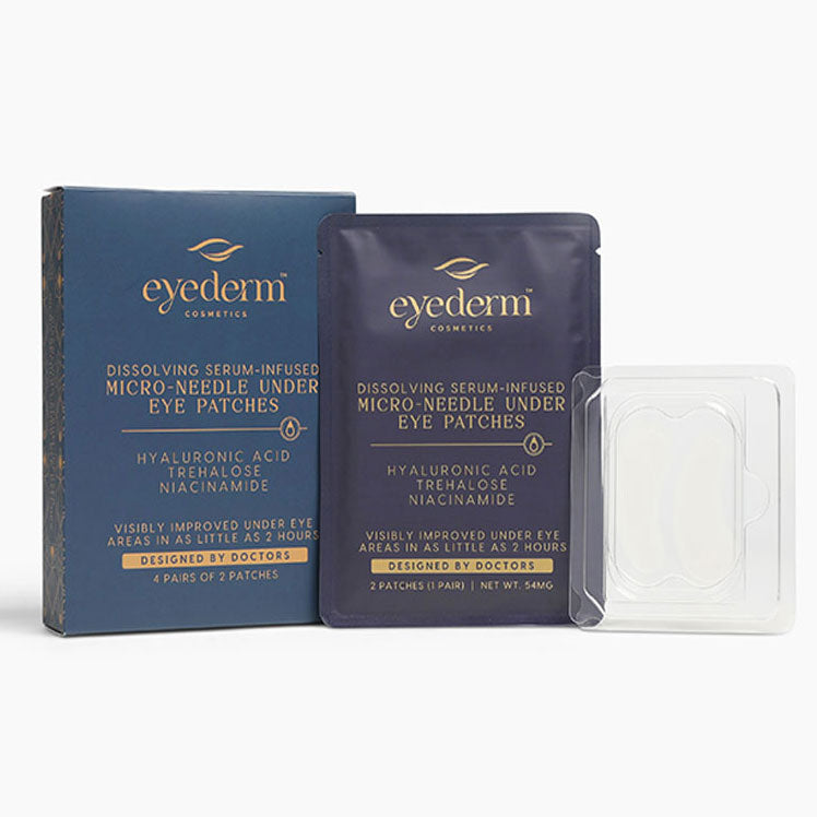 Microneedle Under Eye Patches - Hyaluronic Acid Eye Masks for Fine Lines & Wrinkles