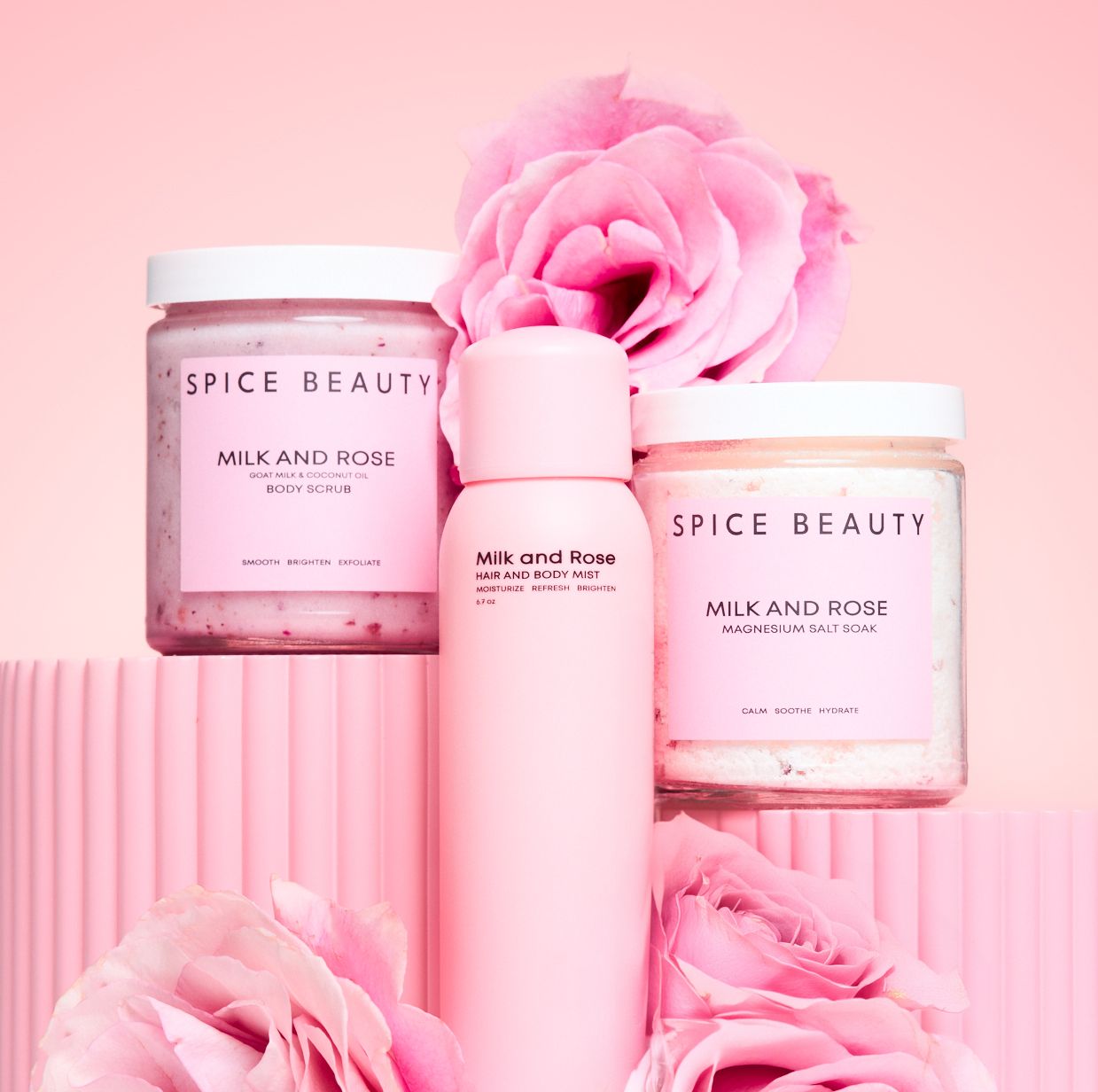 Bath & Scent Duo | Magnesium Bath Soak & Rose Body Mist Set