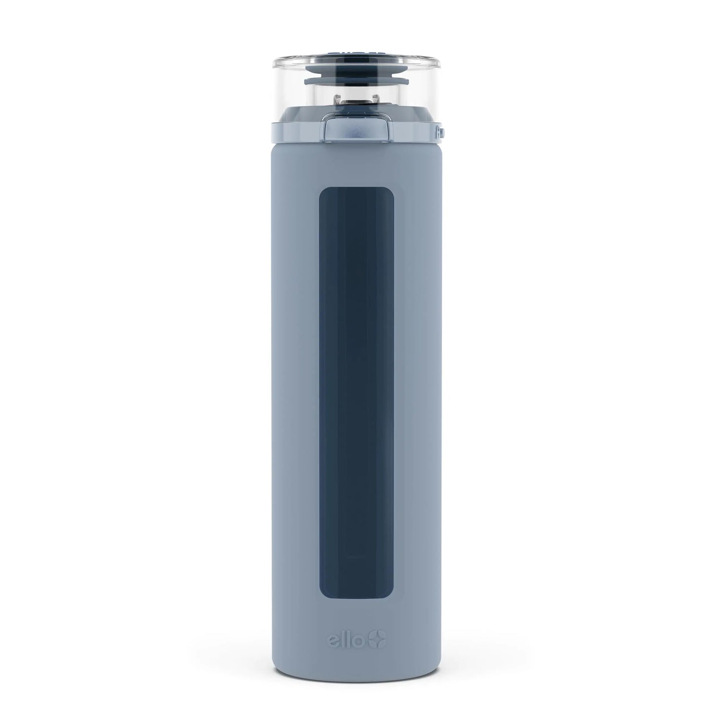 Ello Syndicate 20oz Glass Water Bottle with Leak-Proof Flip Lid