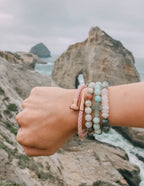Amazonite Cross Bracelet