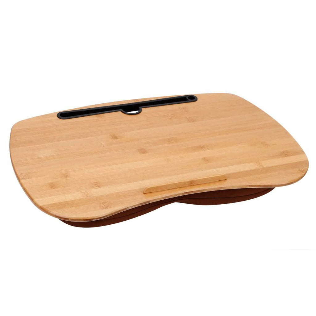 Bamboo Laptop Lap Desk with Pillow Cushion
