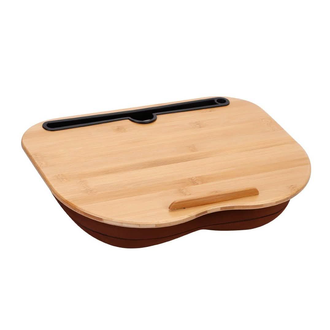 Bamboo Laptop Lap Desk with Pillow Cushion
