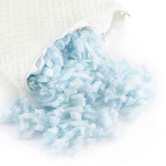 Shredded Memory Foam Pillow Refill - Adjustable Loft & Support