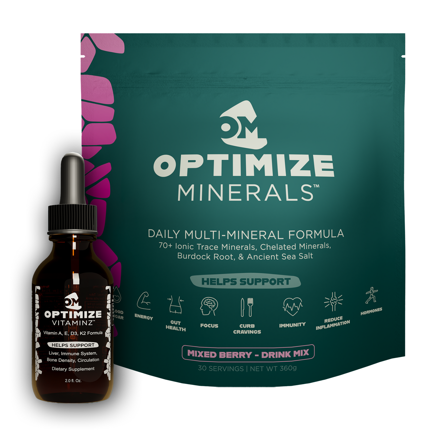 Optimize Minerals & Vitaminz Bundle - Complete Daily Nutrition System (30 Day Supply)
