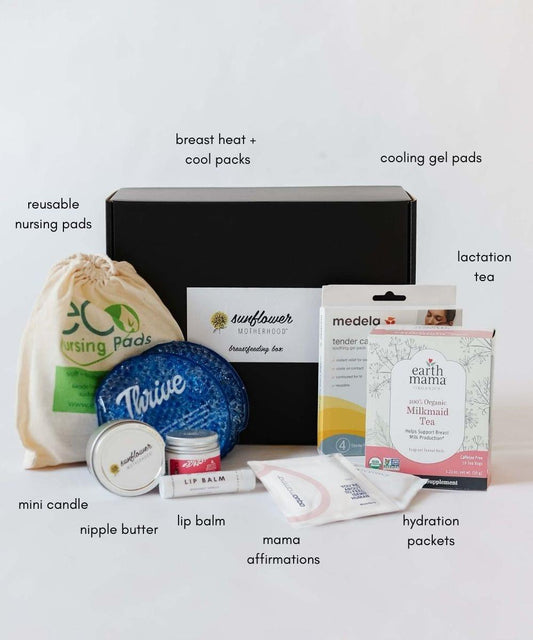 Sunflower Motherhood Breastfeeding Box - Nursing & Pumping Essentials