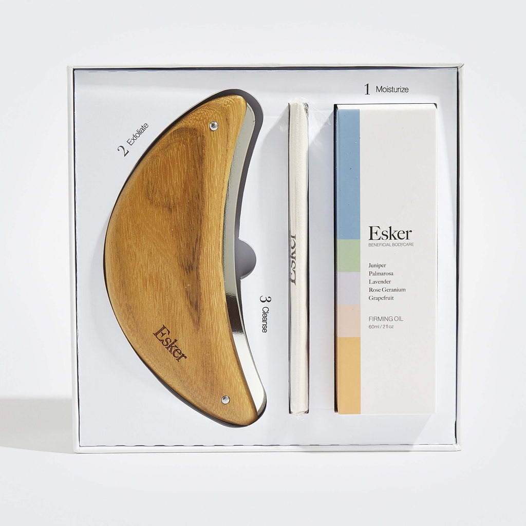 Body Plane Set - Exfoliating Tool + Body Oil Gift Set