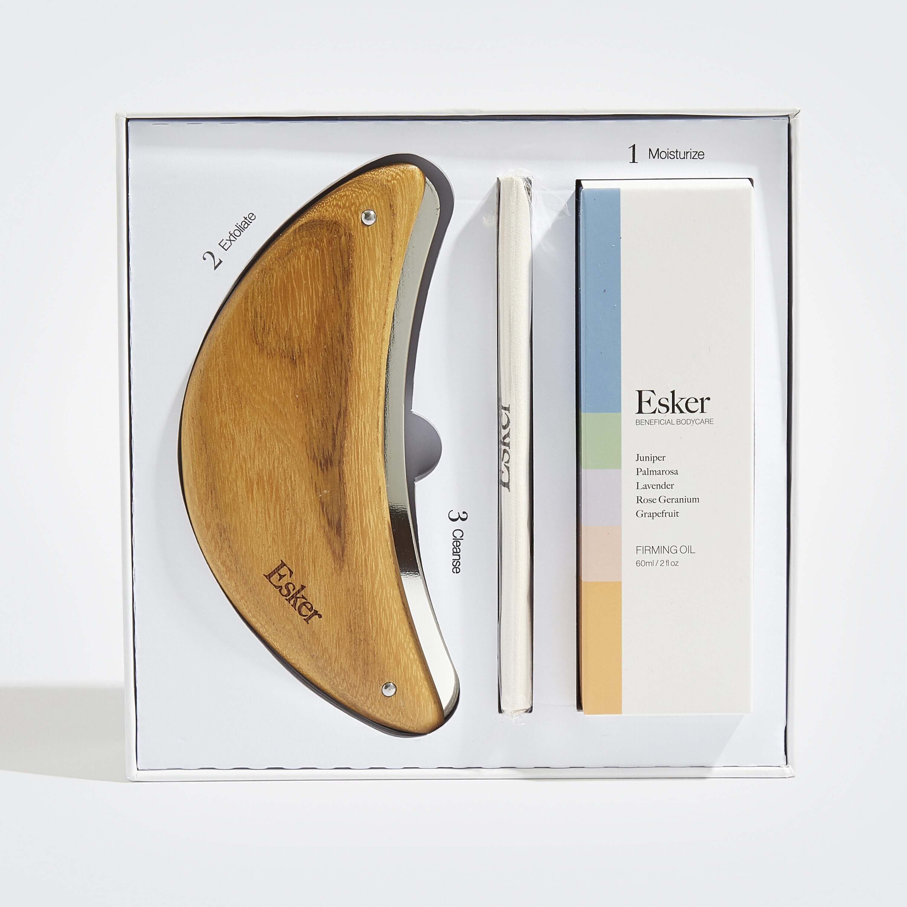 Body Plane Set - Exfoliating Tool + Body Oil Gift Set