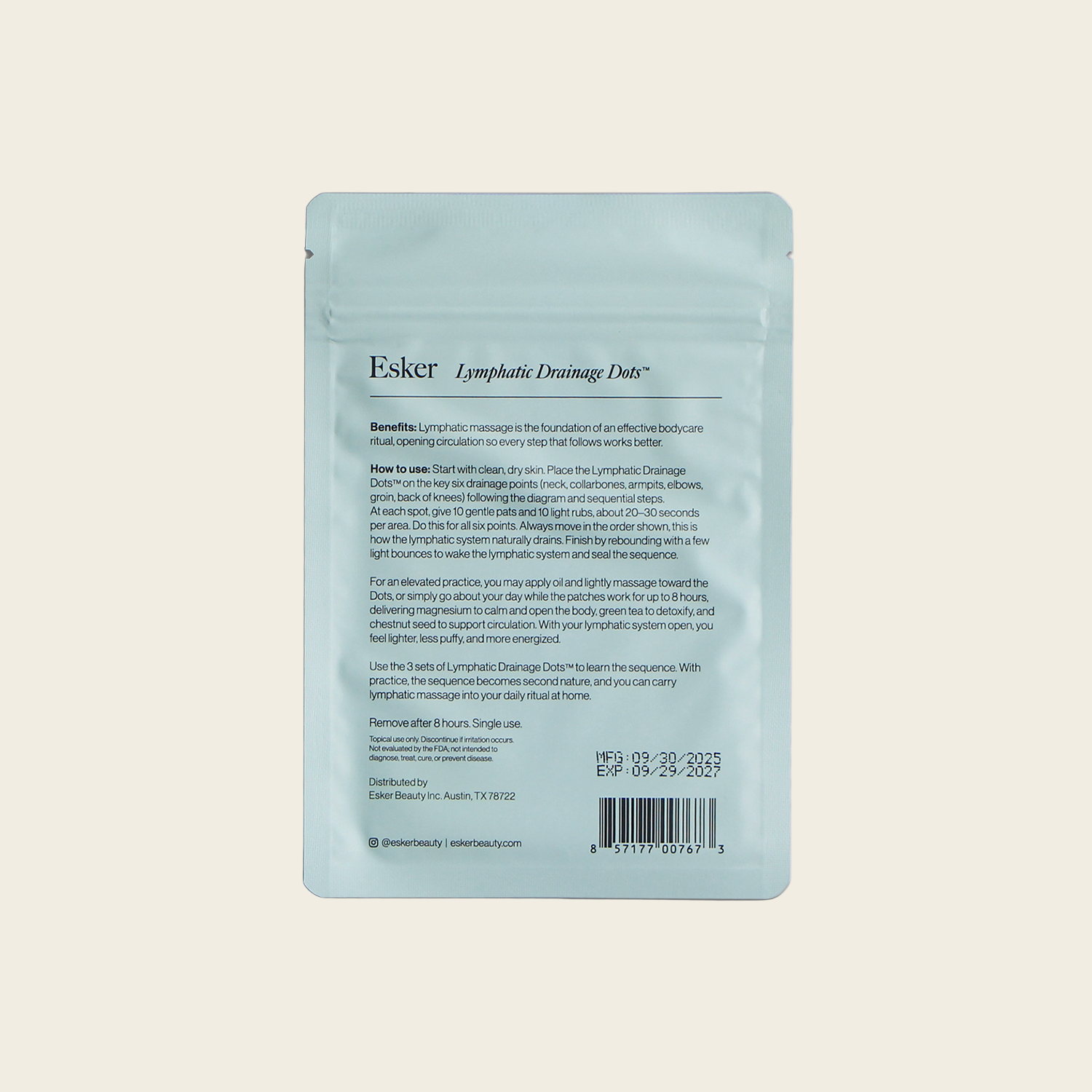 Lymphatic Drainage Dots - Wearable Body Care Patches
