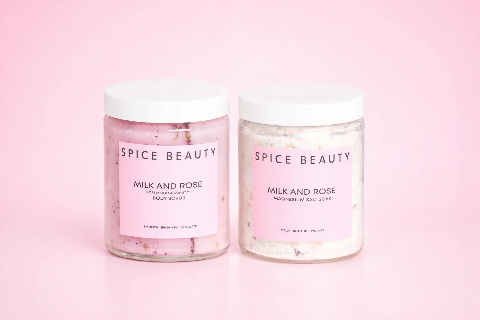 Radiant Skin Trio | Body Scrub, Magnesium Bath Soak & Rose Body Mist Spa Set