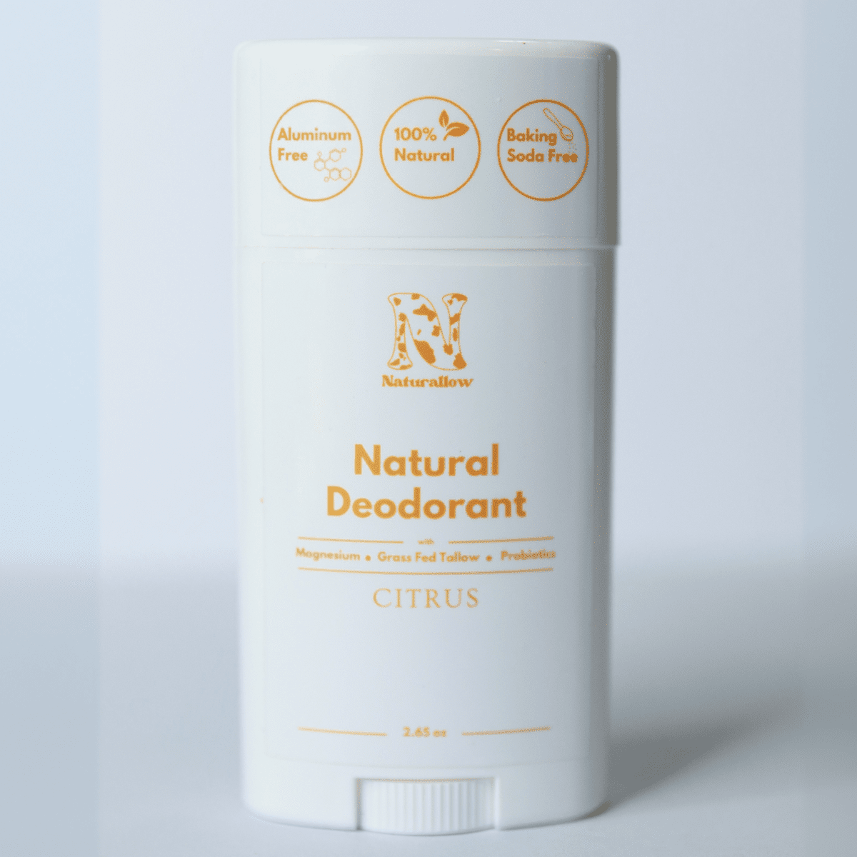 Natural Deodorant - Citrus Scent for Sensitive Skin