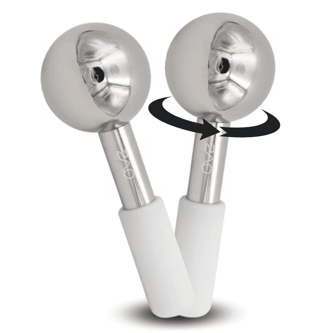 Stainless Steel Ice Globes for Face Massage & Skin Cooling