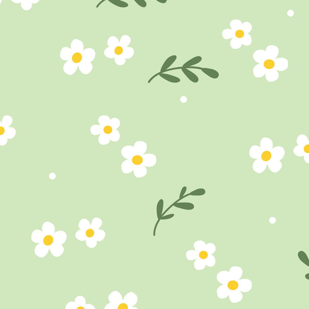 Fern and Daisy Cute Heating Pad - Ultra-Soft Machine Washable