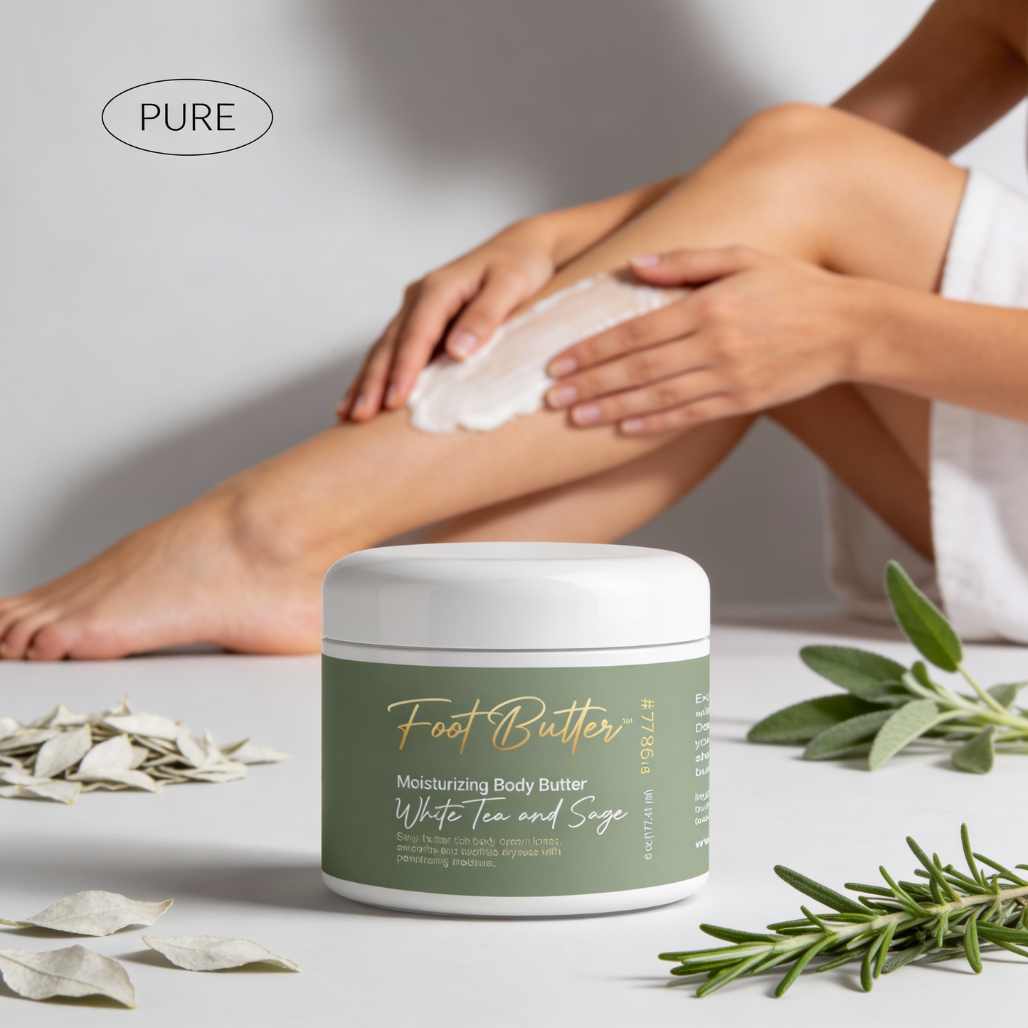 White Tea and Sage Moisturizing Body Butter 6oz