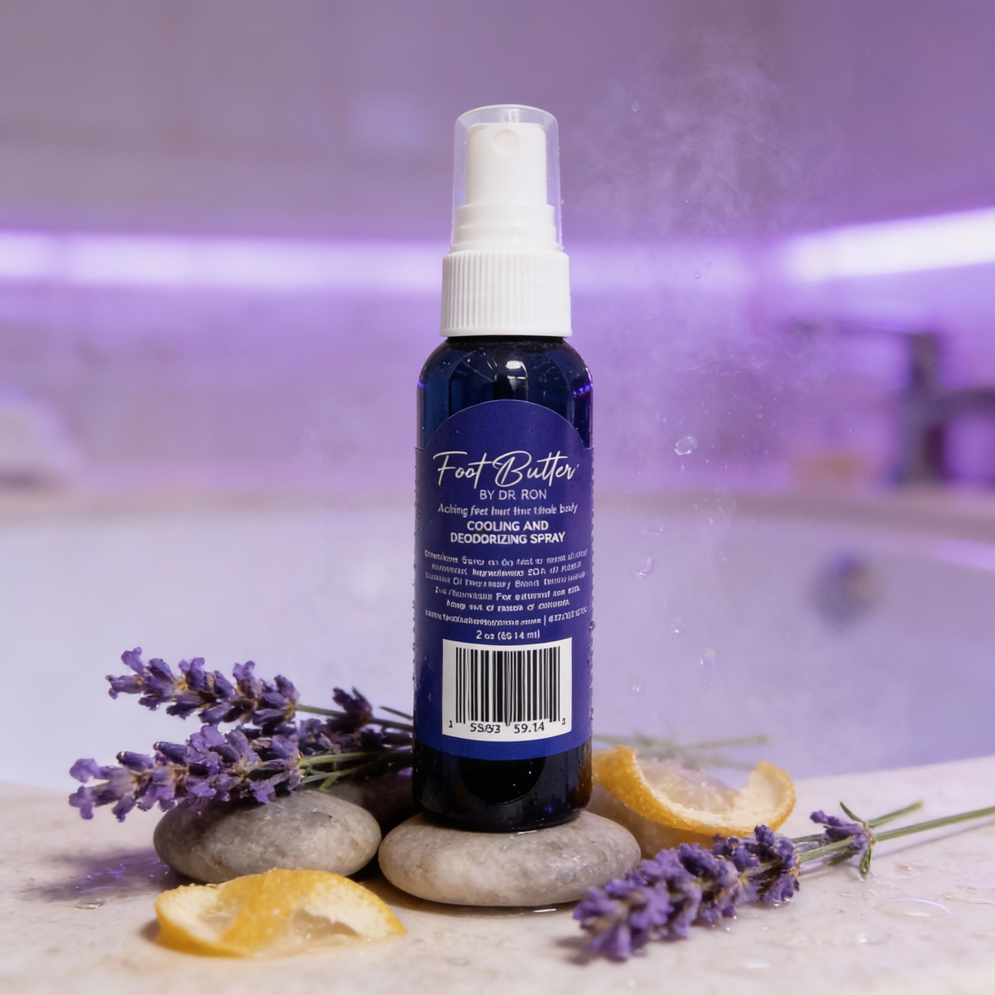Lavender Cooling and Deodorizing Foot Spray 2oz