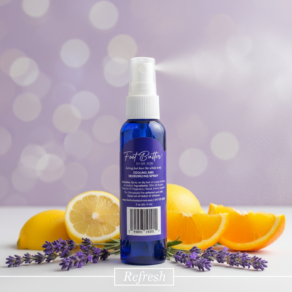 Lavender Cooling and Deodorizing Foot Spray 2oz