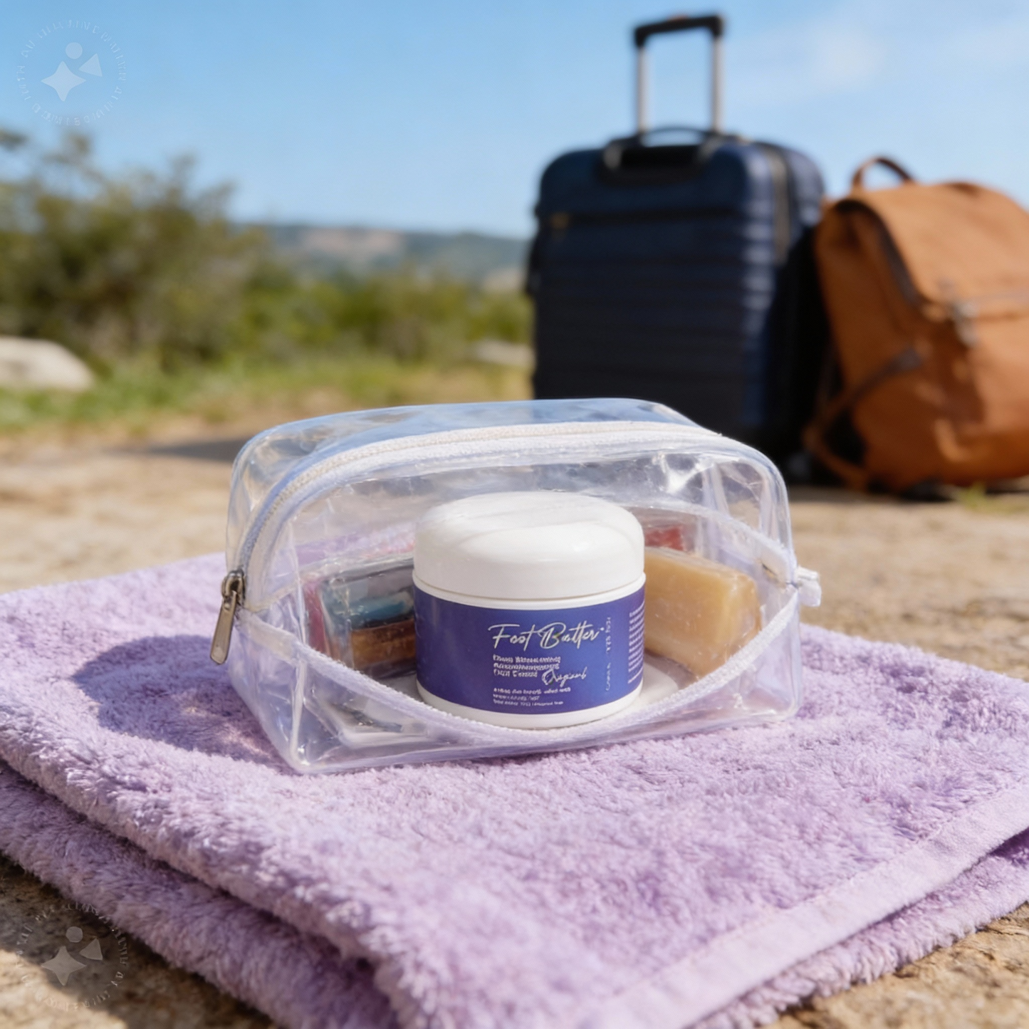 Lavender Jasmine Foot Butter Cream 1 oz – Travel Size Deep Moisture