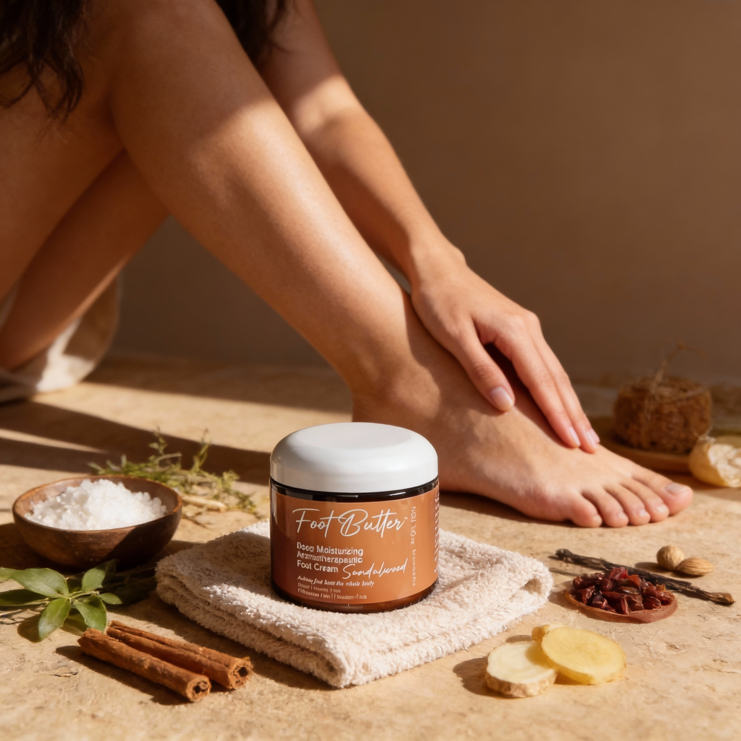 Sandalwood Foot Butter Massage Cream 6oz