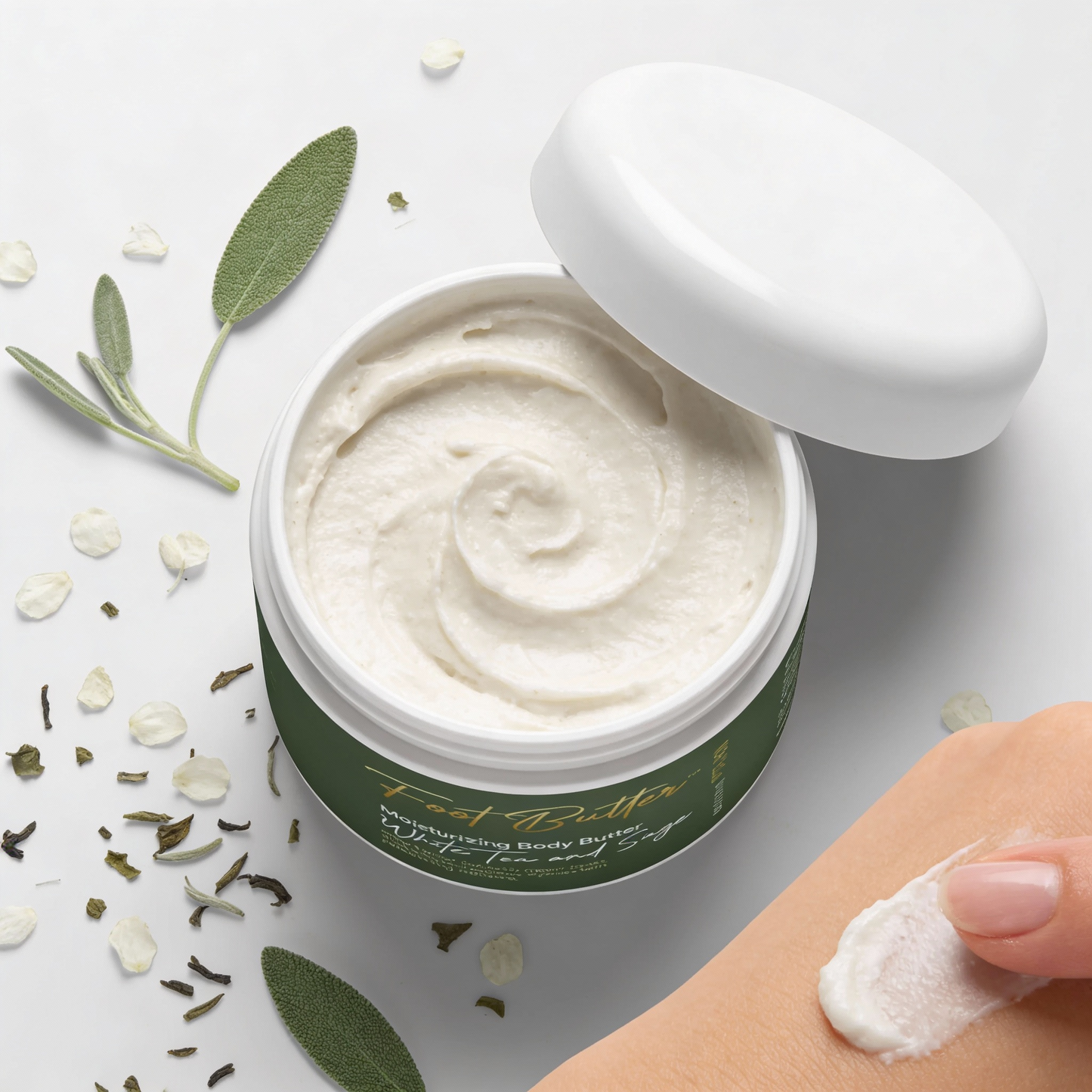 White Tea and Sage Moisturizing Body Butter 6oz