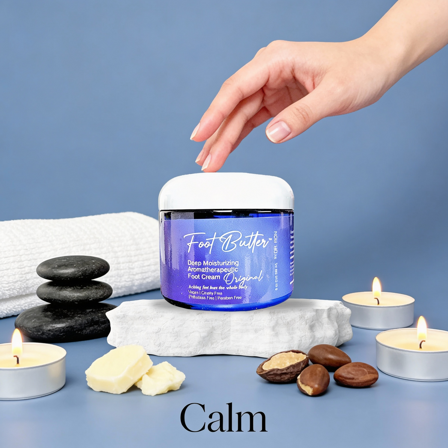 Lavender and Jasmine Foot Butter Massage Cream 6oz