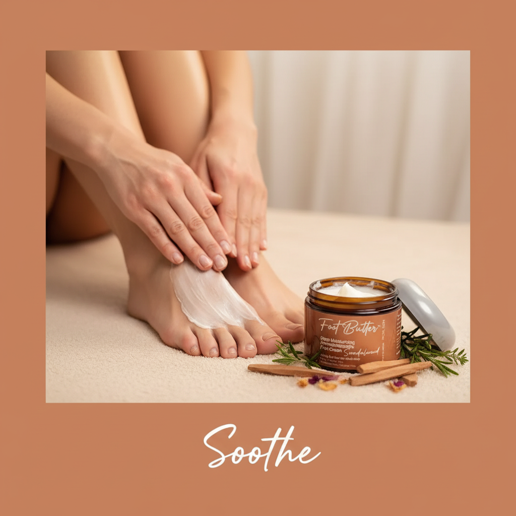 Sandalwood Foot Butter Massage Cream 6oz