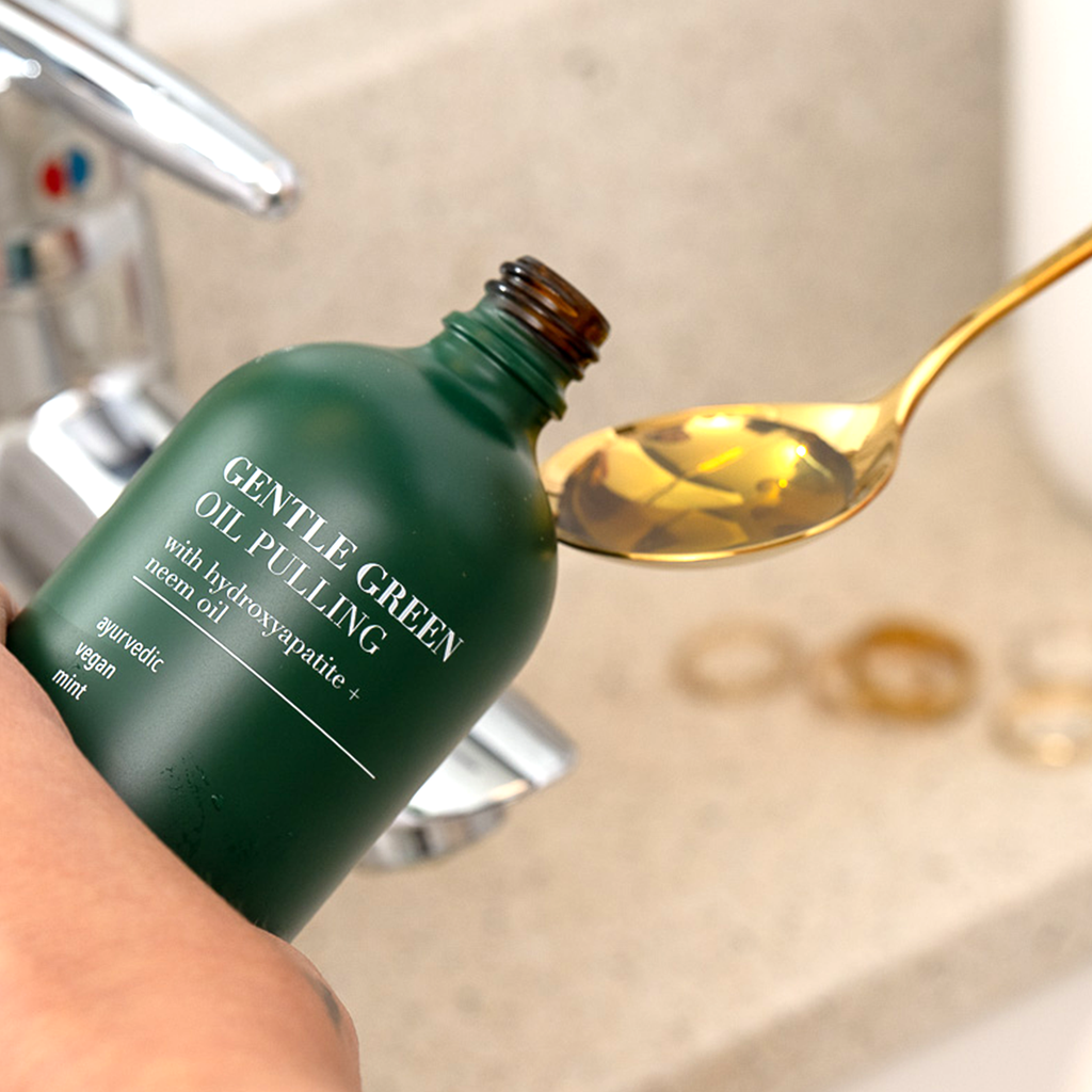 Gentle Green Oil Pulling Mouthwash with Enamel Support