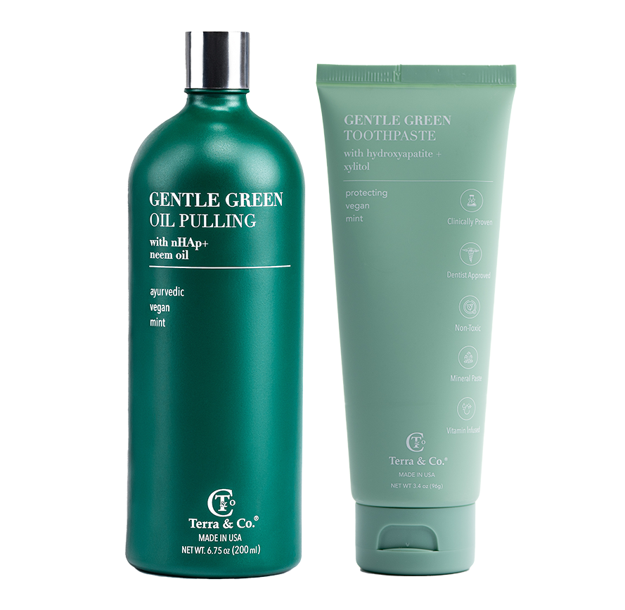 Gentle Green Oil Pulling Mouthwash with Enamel Support