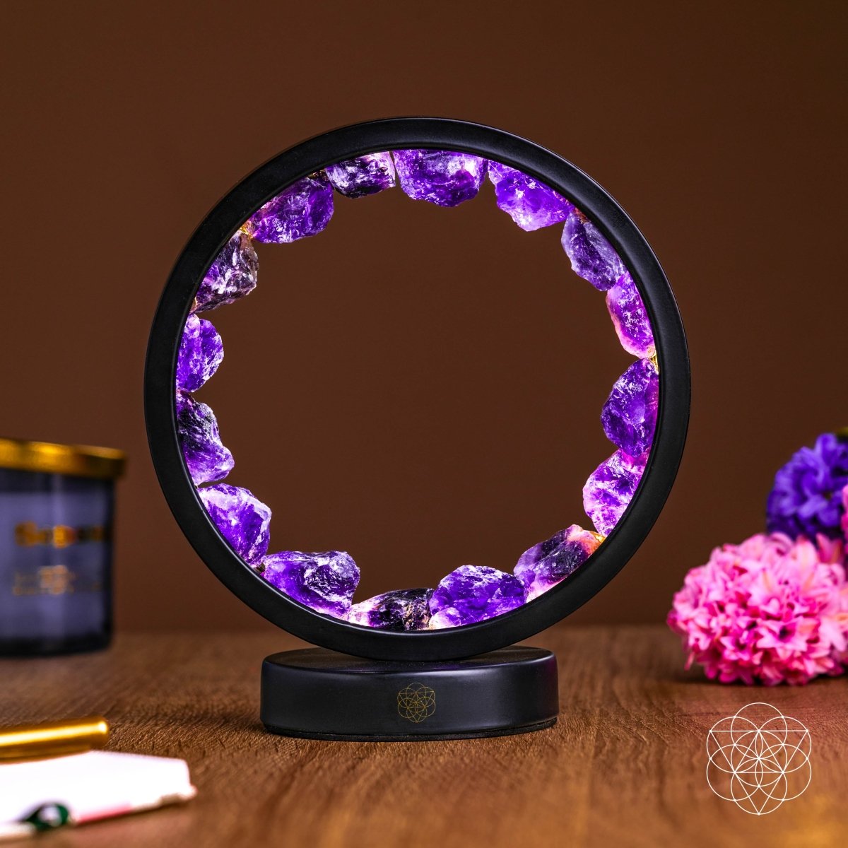 I Am At Peace - Amethyst Lamp