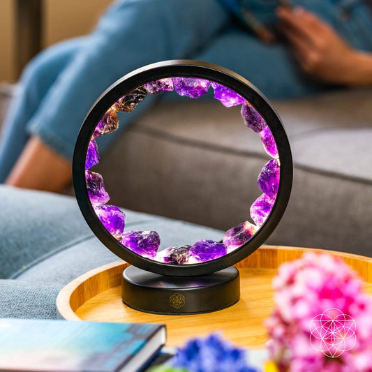I Am At Peace - Amethyst Lamp