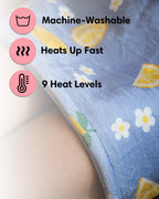 Lemons Cute Heating Pad - Ultra-Soft Machine Washable