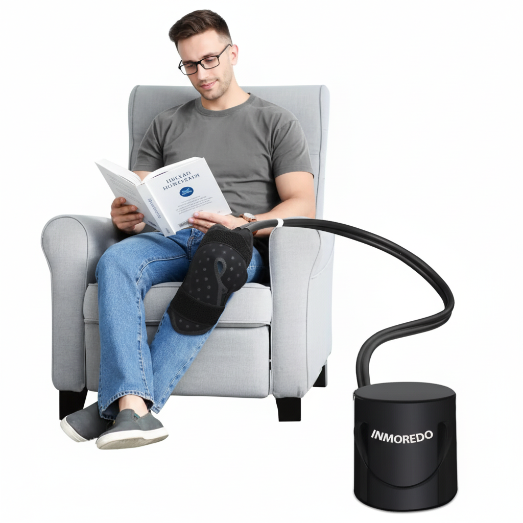 Person using cold therapy system